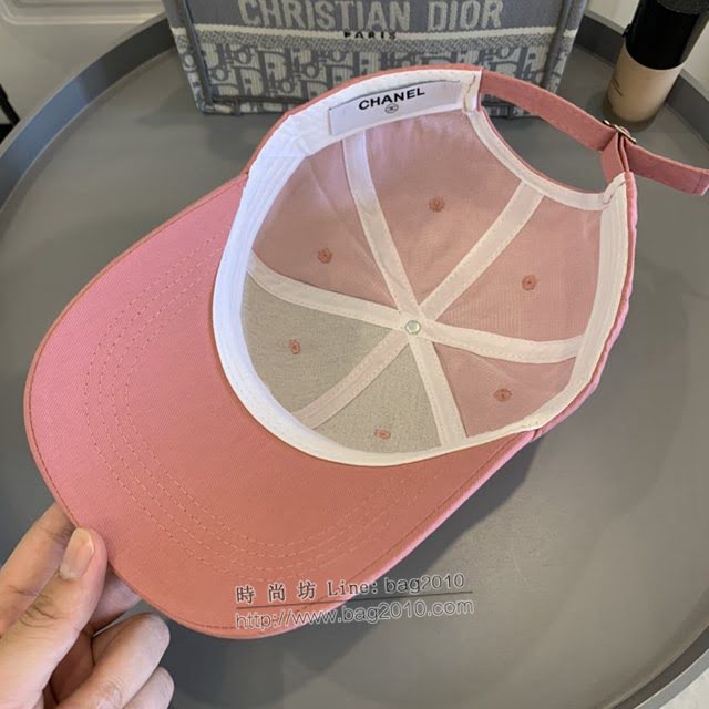 Chanel男女同款帽子 香奈兒新款字母刺繡精品棒球帽鴨舌帽  mm1640